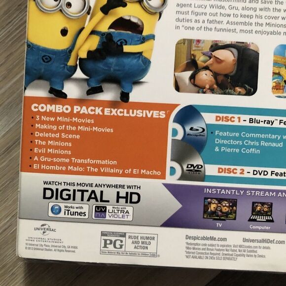 Despicable Me 2 Blu Ray DVD Digital HD . Sealed. - Picture 6 of 6